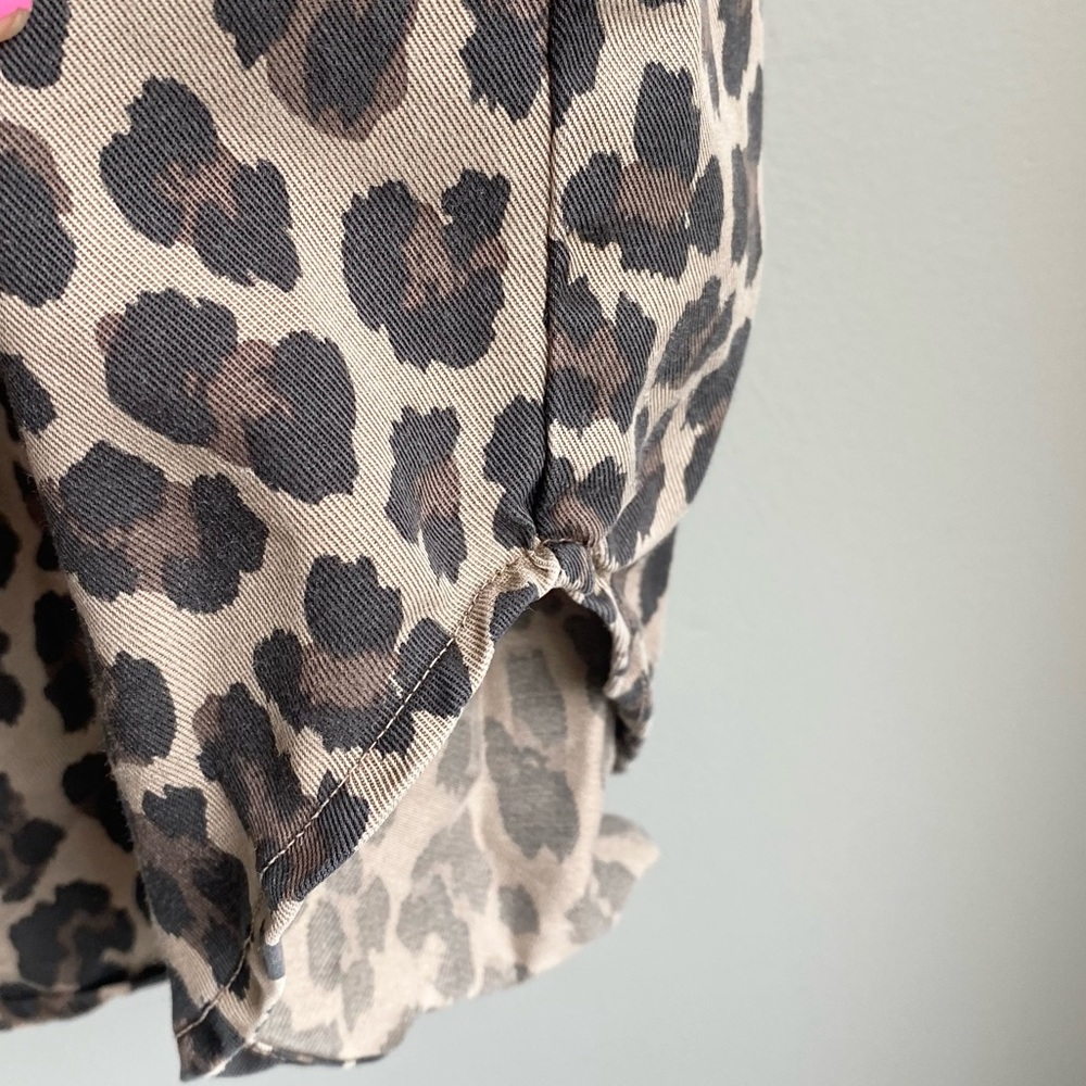 Leopard Print Button Down Tunic - Picture 12 of 12